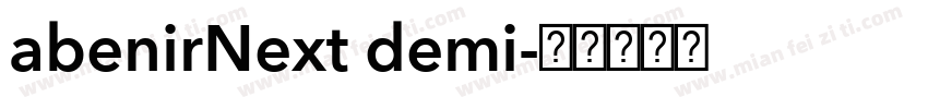 abenirNext demi字体转换